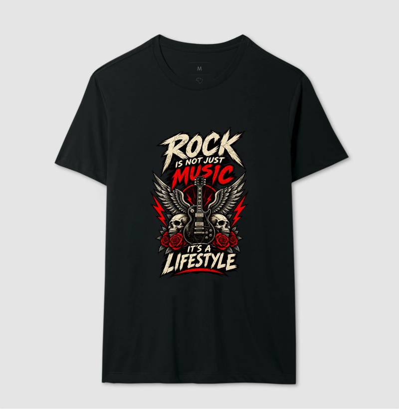 Camiseta Rock Is Not Just Music It’s a Lifestyle - Imagem 2