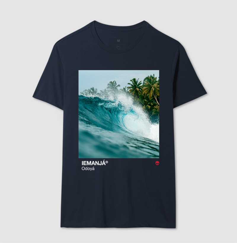 Camiseta Umbanda Orixá Iemanjá - Mar e Coqueiros - Imagem 6