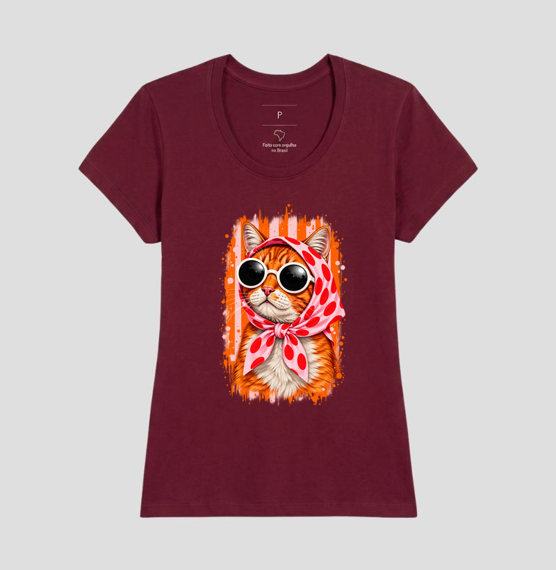 Gato Fashion Retrô Laranja  - Imagem 19