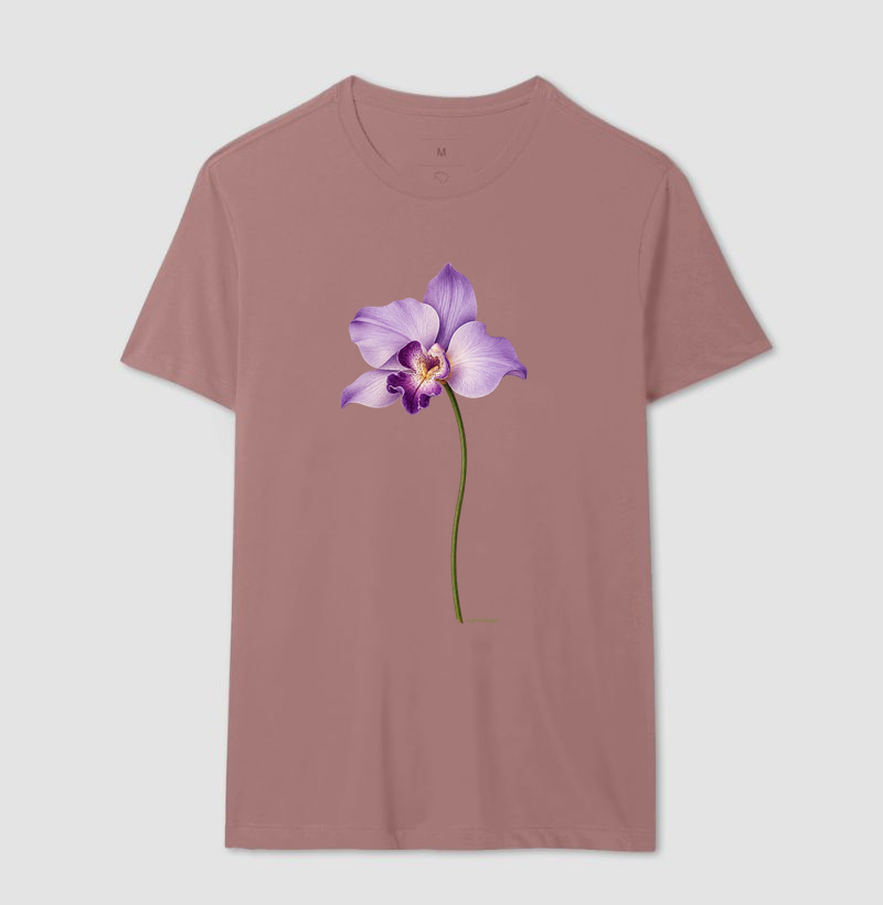 Camiseta Orquídea Lilás (estampa G) - Imagem 12