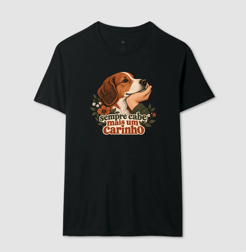 Camiseta Cachorro Carinho "sempre cabe mais um carinho" | Pelo & Pano - Imagem 2