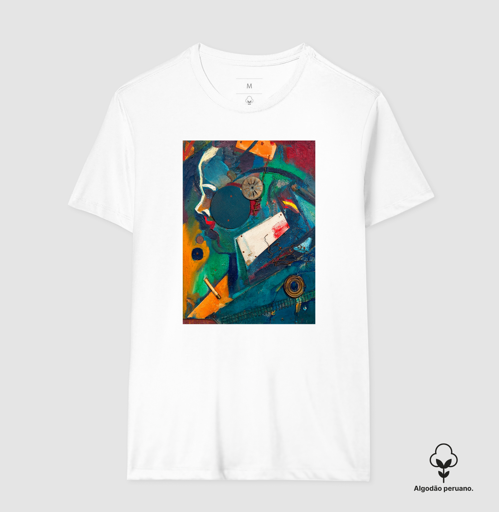 Camiseta Algodão Peruano Tanguis Kurt Schwitters  - Imagem 4