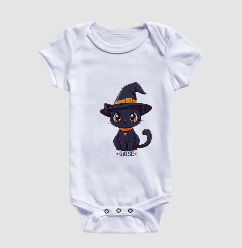 Gatinha Chapéu Preto com Laranja - Imagem 3