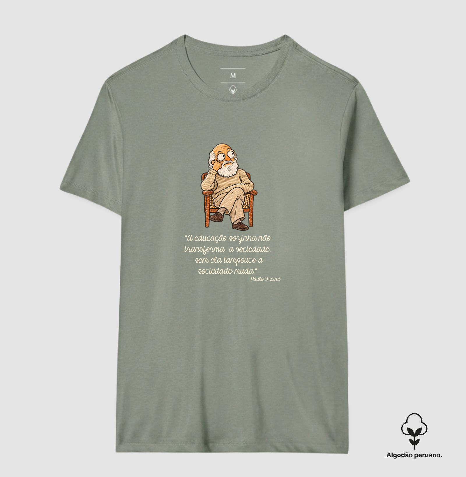 Paulo Freire - Cartoon - A educação sozinha não transforma a sociedade - Imagem 7