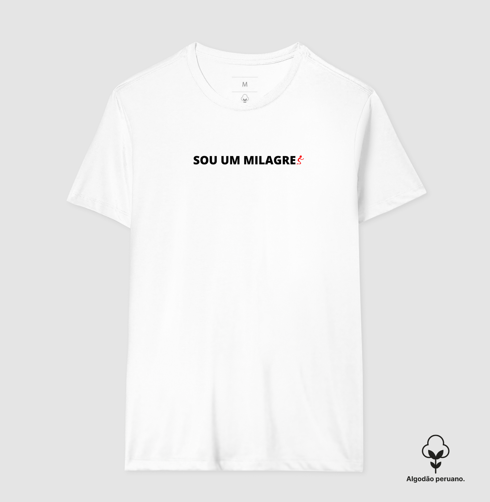 Camiseta Algodão Peruano Cristã Sou um Milagre - Imagem 3