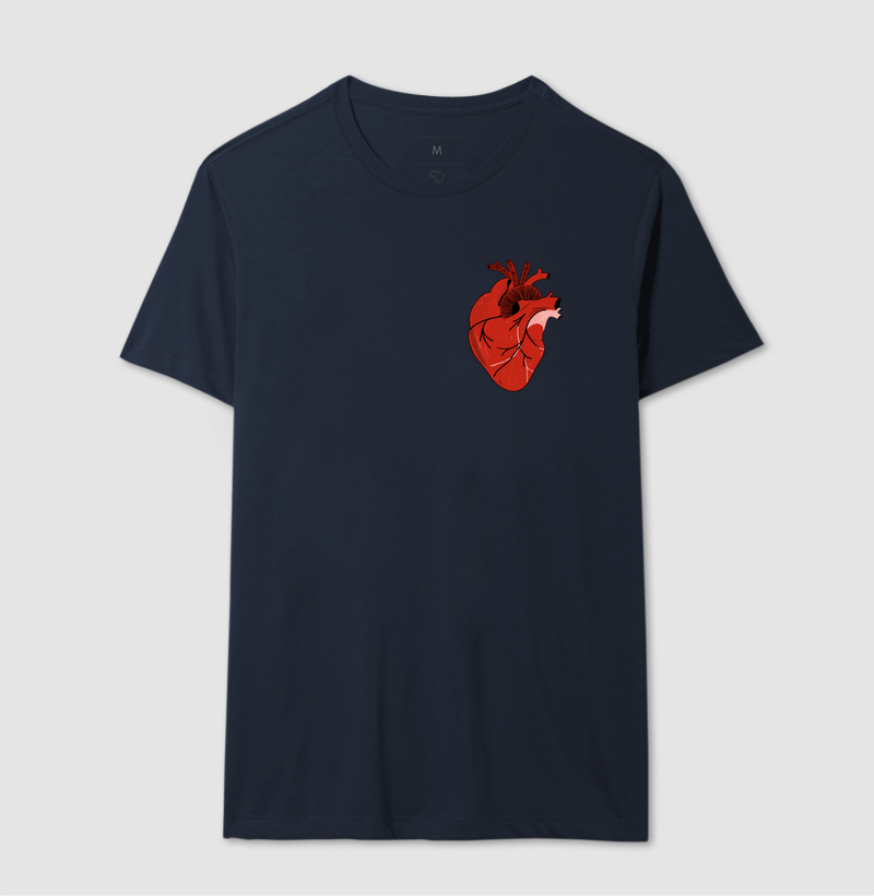 Camiseta Coração Anatômico Vermelho - Imagem 6