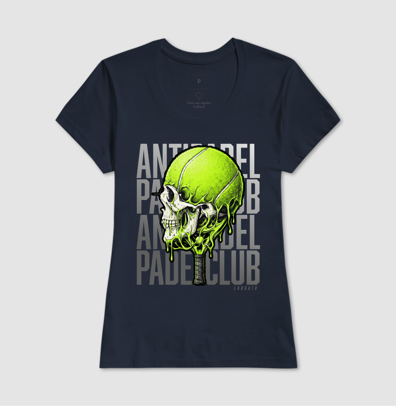 Camiseta Anti-Padel Caveira Prata - Imagem 7