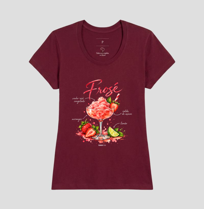 Camiseta Frosé – Drink com Vinho Rosé e Morango - Imagem 13