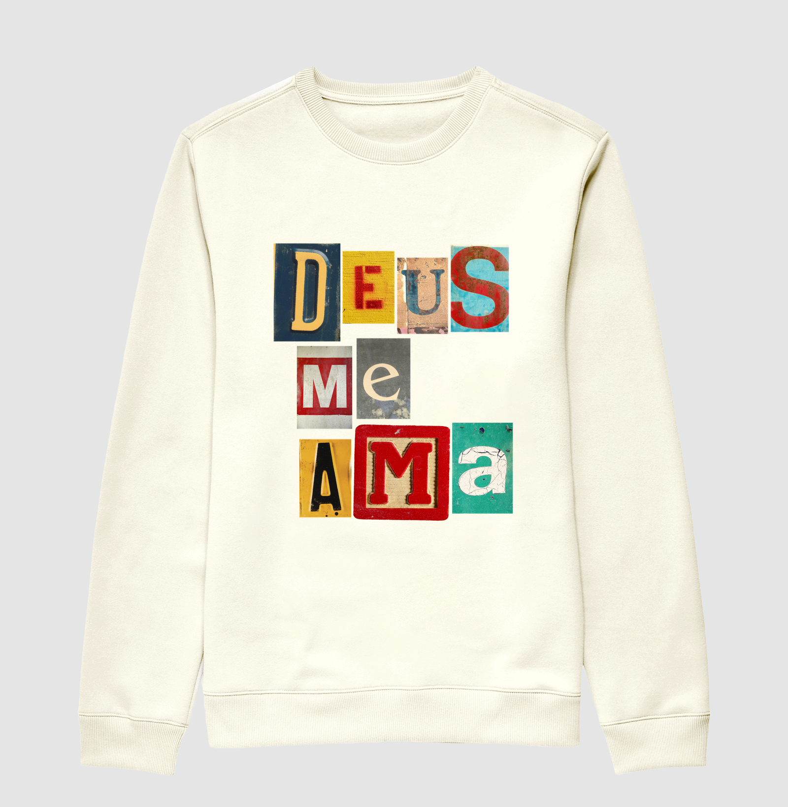 Suéter Moletom Cristão Deus Me Ama - Imagem 2