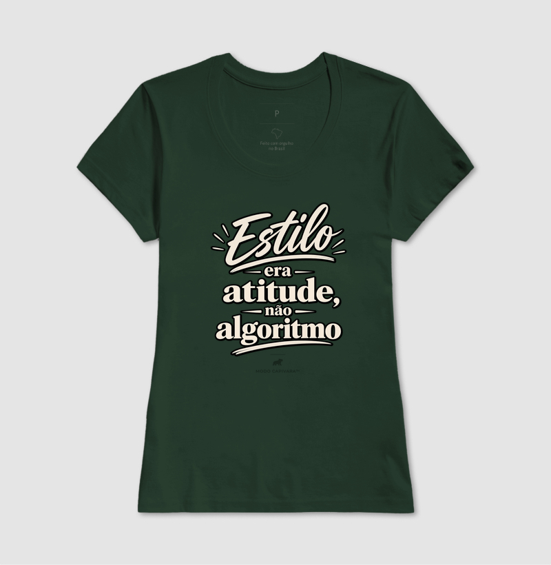 ESTILO ERA ATITUDE E NÃO ALGORITMO - Modo Capivara - Camiseta - Imagem 15