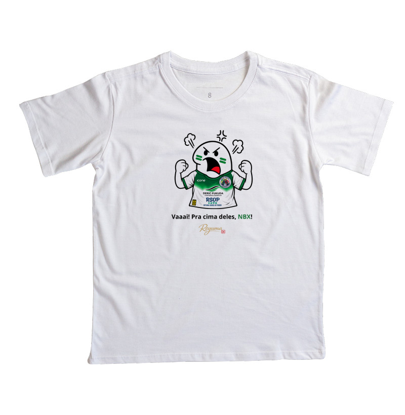 Camiseta Infantil, Menino, Menina, Juvenil de Algodão Peruano Futebol "Vai! Corre! Pra cima, NBX!"  - Imagem 4