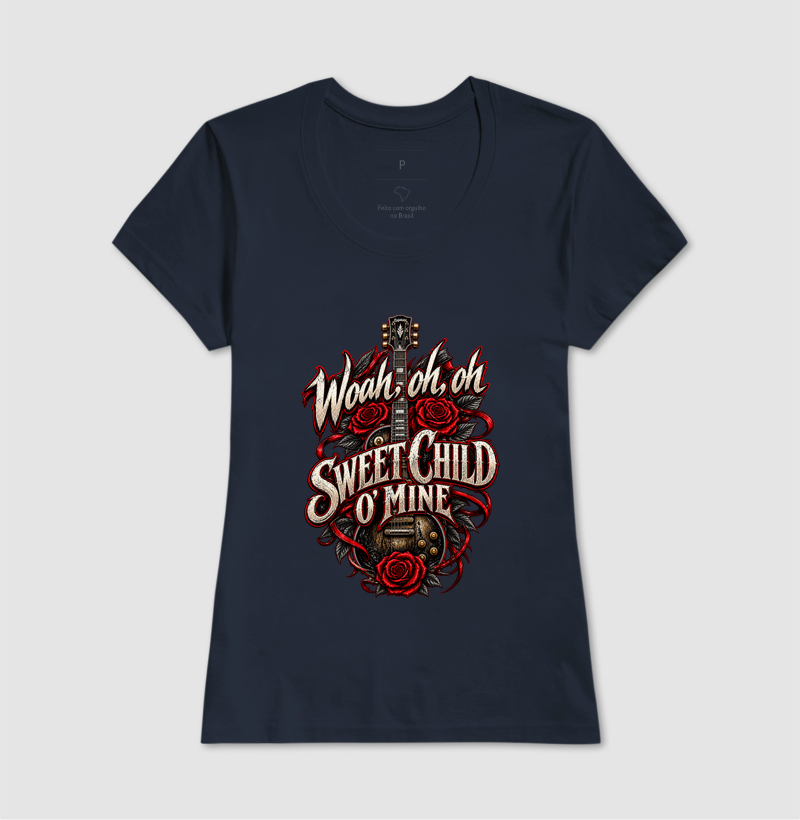 Camiseta Rock Sweet Child O’ Mine – Guitarra e Rosas - Imagem 7