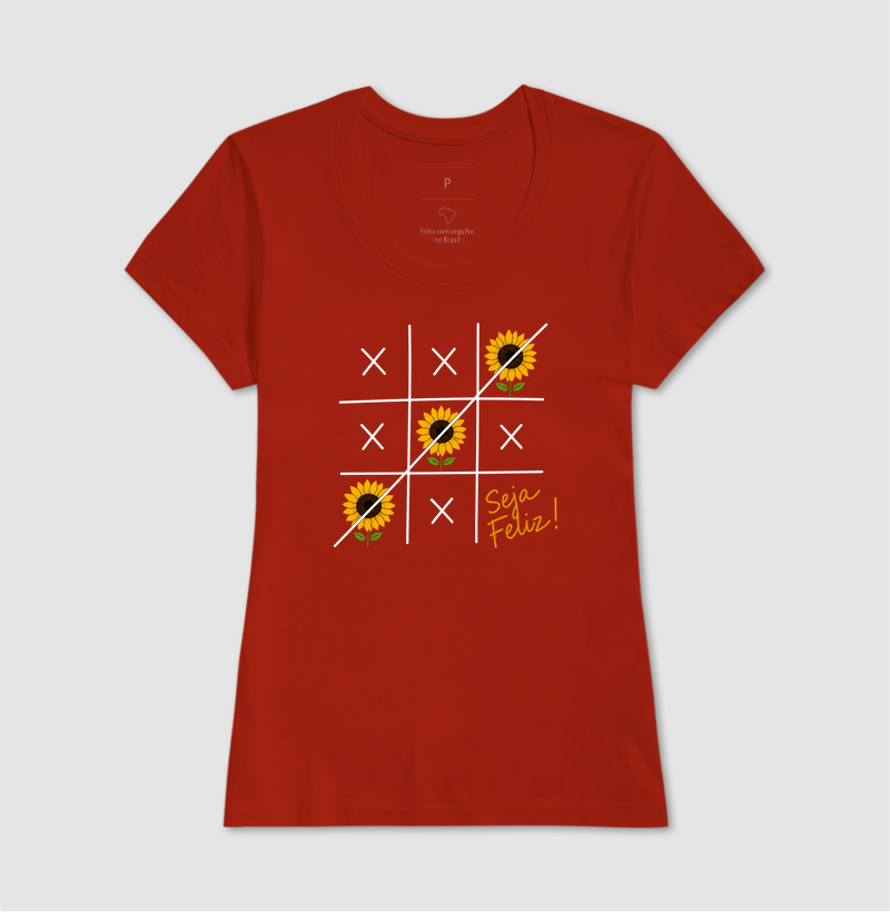 Camiseta Seja Feliz Girassol - Imagem 11