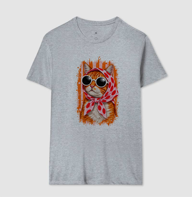 Gato Fashion Retrô Laranja  - Imagem 8