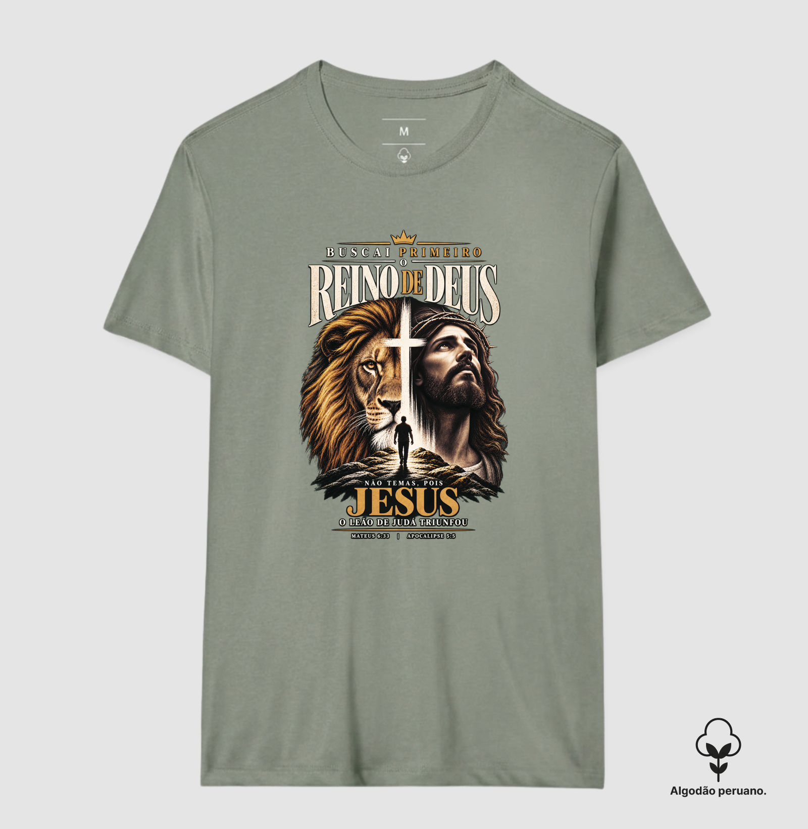 Buscai Primeiro o Reino de Deus - Algodão Peruano - Premium - Imagem 5