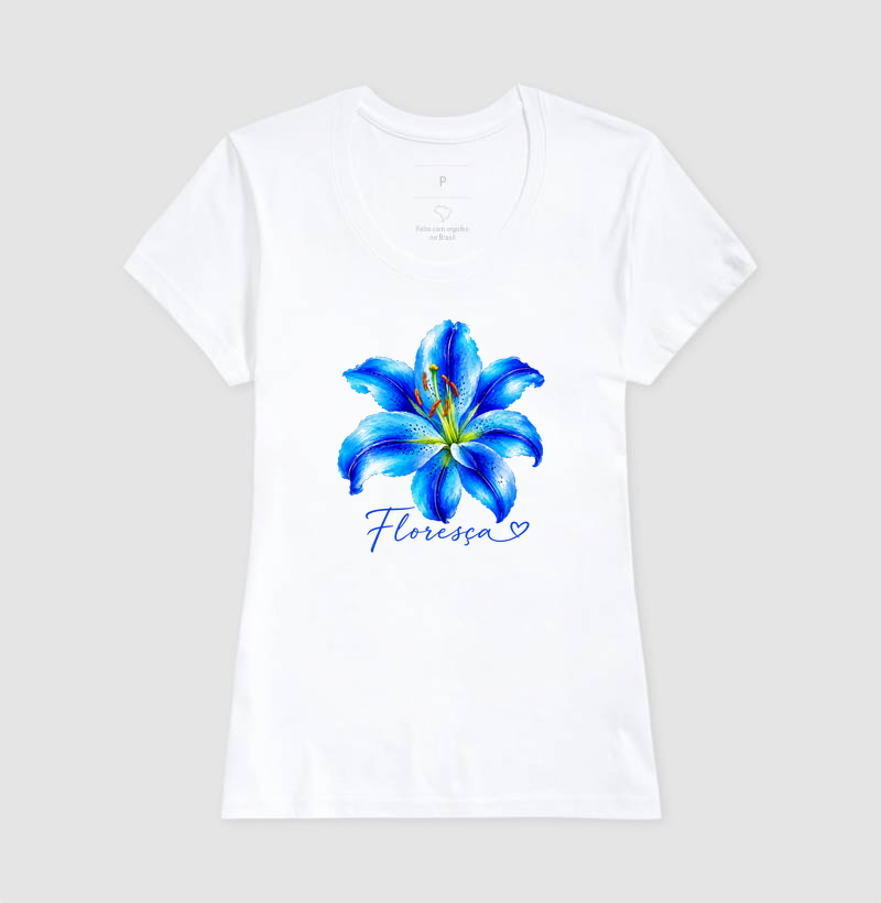 Camiseta Floresça Blue - Imagem 5