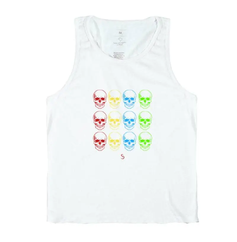Regata Living Colour Skull - Imagem 2