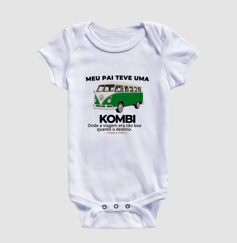 Meu pai teve uma - KOMBI - verde com off-white - Imagem 3