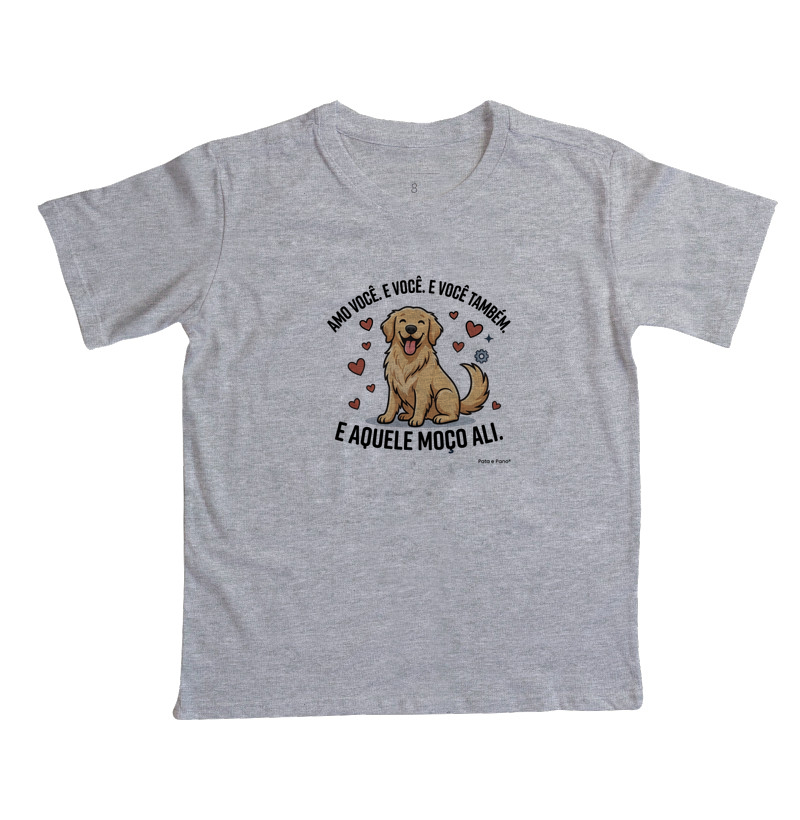 CAMISETA INFANTIL GOLDEN RETRIEVER AMO - Imagem 4