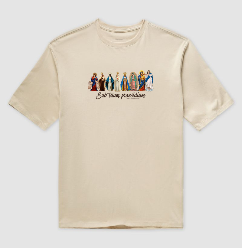 Camiseta Oversized Nossa Senhora "Sob a Vossa Proteção" - Imagem 3