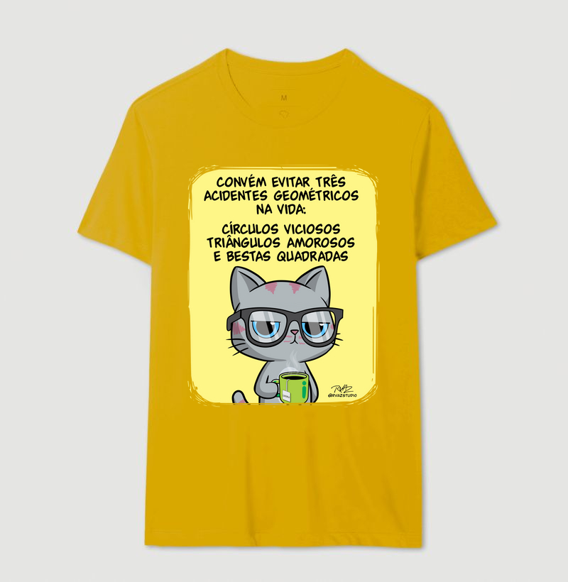 Camiseta Gato Sincero Geometria - Imagem 14