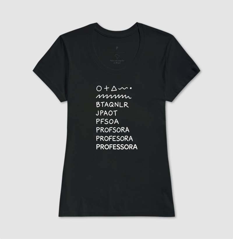 Camiseta | Níveis de Escrita  - Imagem 3