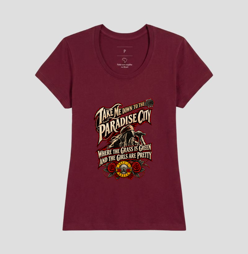 Camiseta Rock Paradise City – Guitarra e Rosas | Iron Malte - Imagem 19