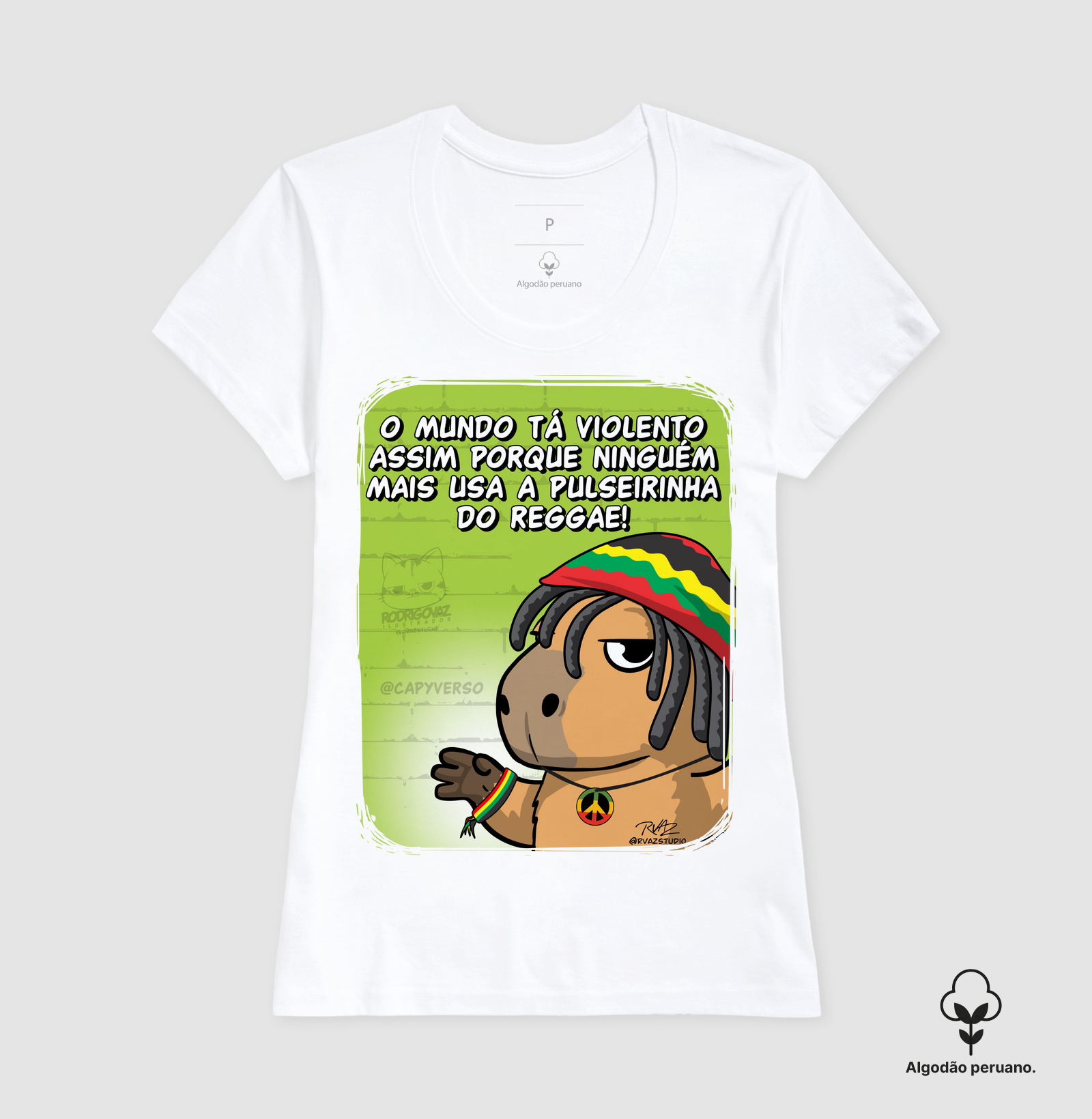 Camiseta Capivara Reggae - Imagem 7