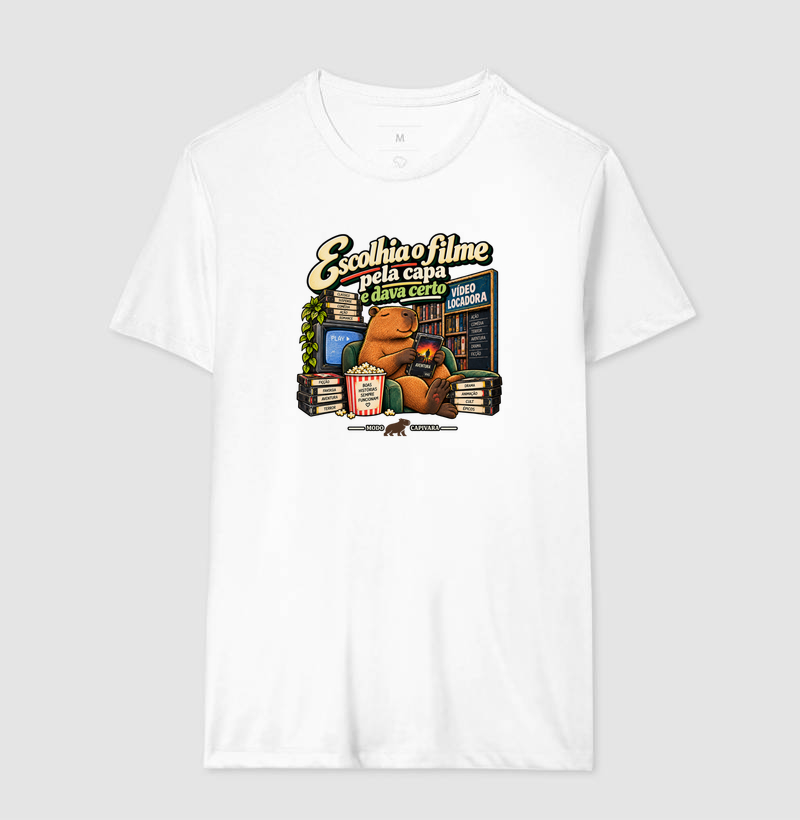 ESCOLHIA O FILME PELA CAPA E DAVA CERTO - Modo capivara - Camiseta - Imagem 6