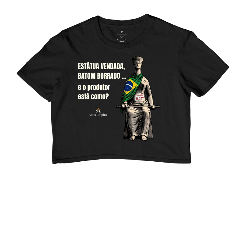 Estátua vendada, batom borrado, e o produtor está como? (tomando no adubo) - Imagem 2