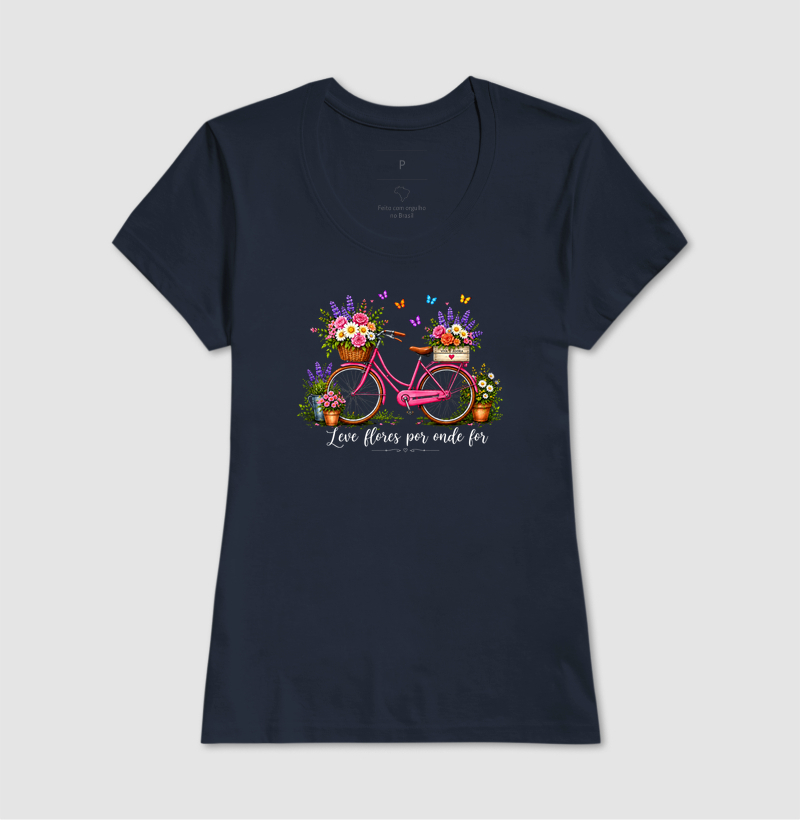 Camiseta Leve flores por onde for - Imagem 7
