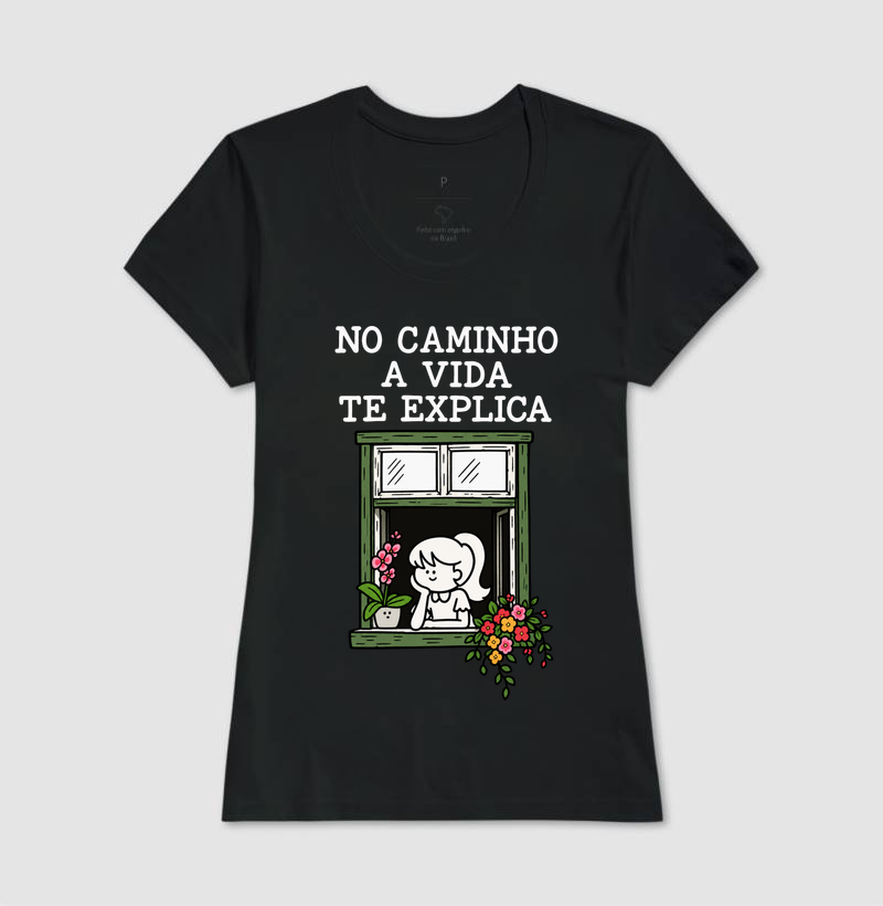 Camiseta No Caminho a Vida Te Explica (estampa G) - Imagem 3