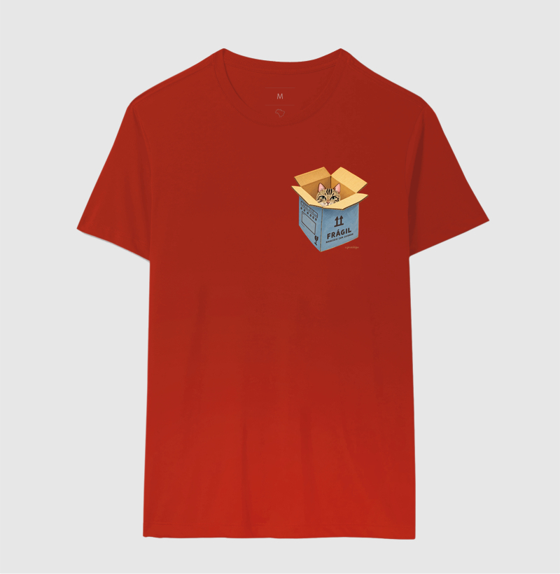 Camiseta Gato Frágil na Caixa - Imagem 10