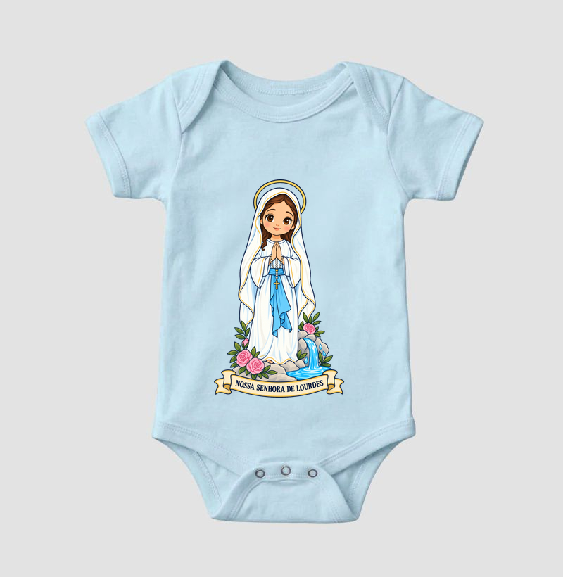 Nossa Senhora de Lourdes estilo chibi - Imagem 4