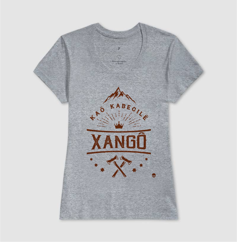 Camiseta Umbanda Orixá Xangô - Kaô Kabecilê - Imagem 9