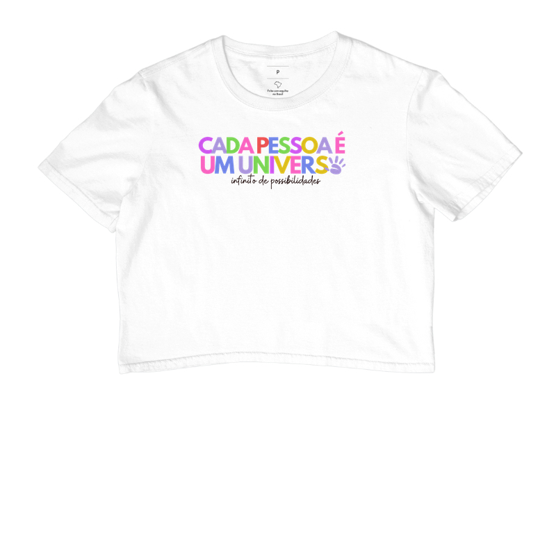 Cada pessoa é um universo infinito de possibilidades - Camisetas sobre inclusão, neurodiversidade, autismo, síndrome de down - Imagem 3