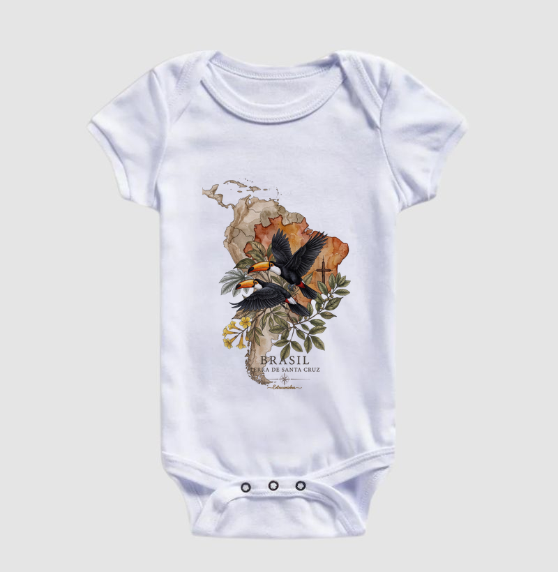 Camiseta Tucanos & Ipê - Brasil Terra de Santa Cruz - Fé, História e Natureza - Imagem 3