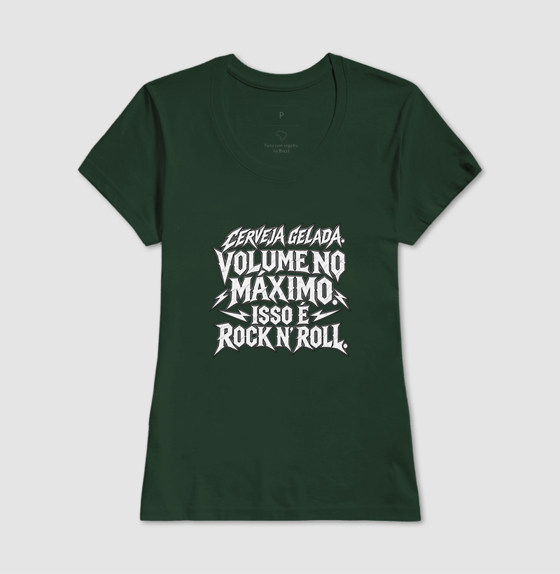 Camiseta Cerveja gelada. Volume no máximo. Isso é rock n' roll - Imagem 13