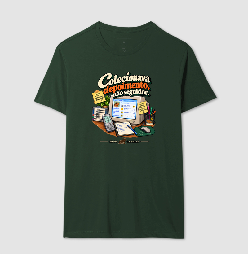 COLECIONAVA DEPOIMENTOS E NÃO SEGUIDORES - Modo Capivara - Camiseta - Imagem 14