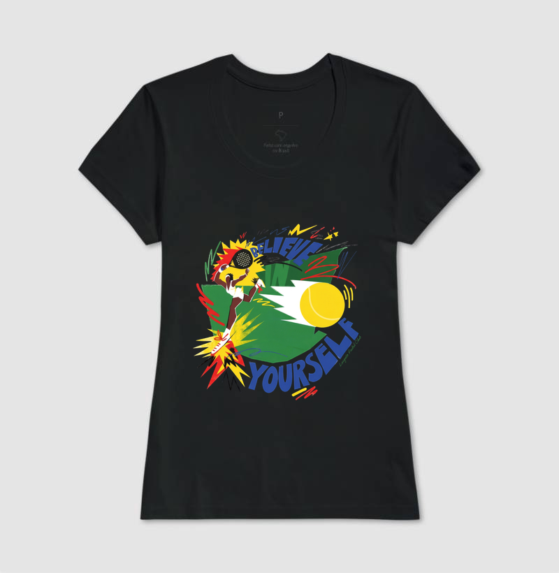 Camiseta Padel Believe In Yourself Retrô - Imagem 3