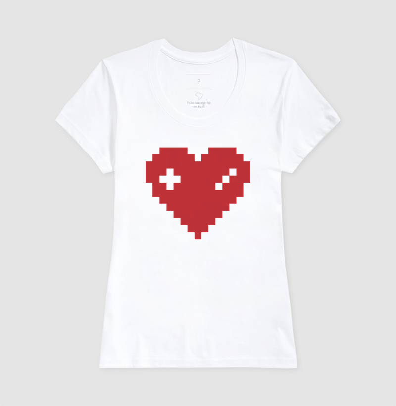 Camiseta Coração Gamer - Imagem 5