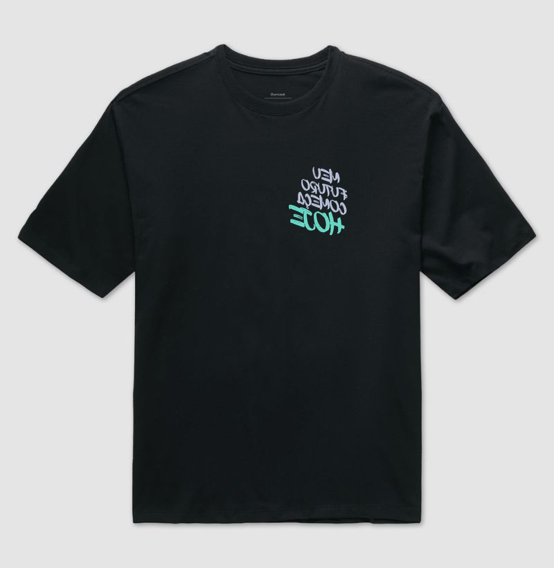 Futuro Começa Hoje - Camiseta Oversized - Imagem 2