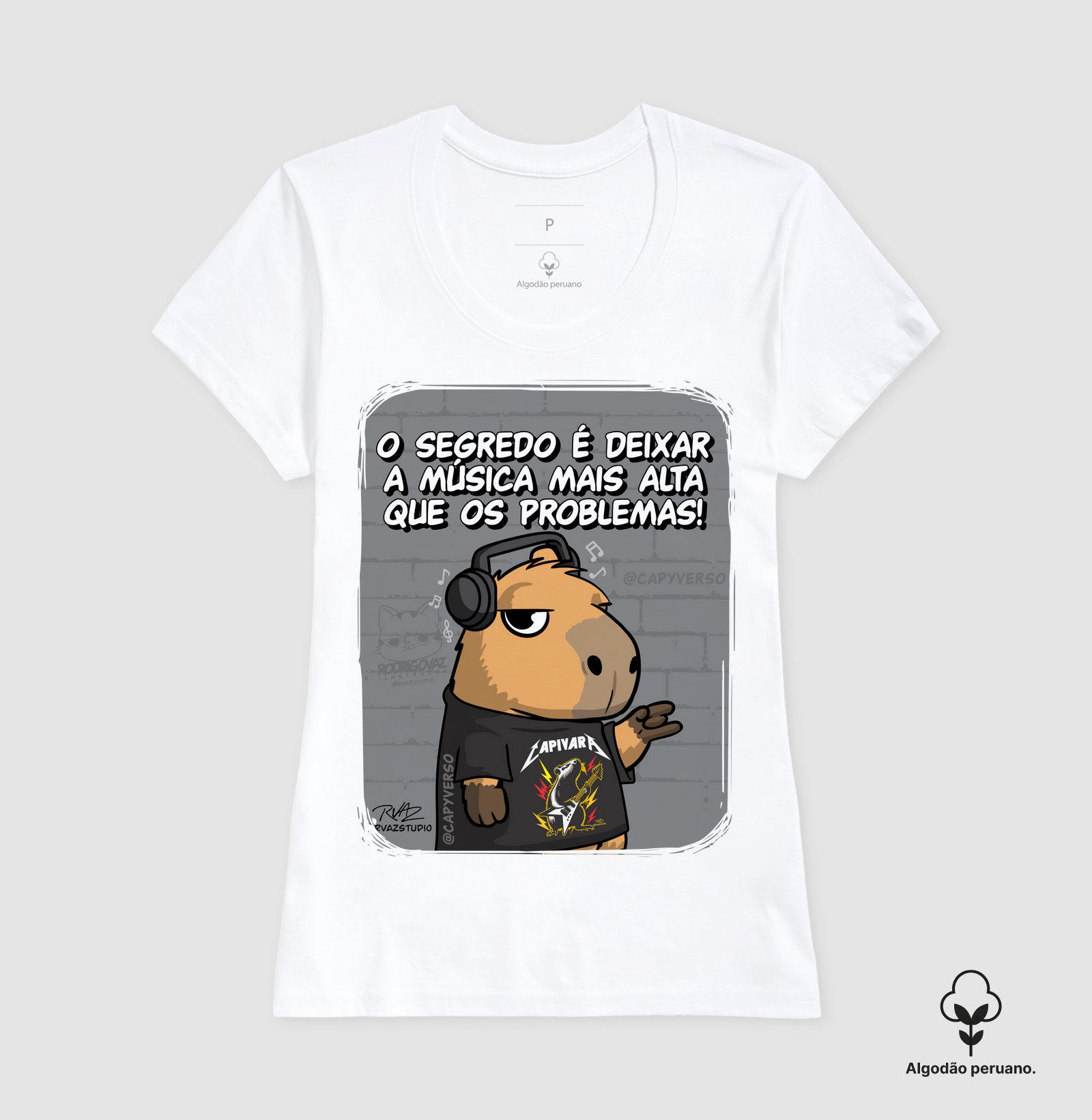 Camiseta Capivara Música - Imagem 5