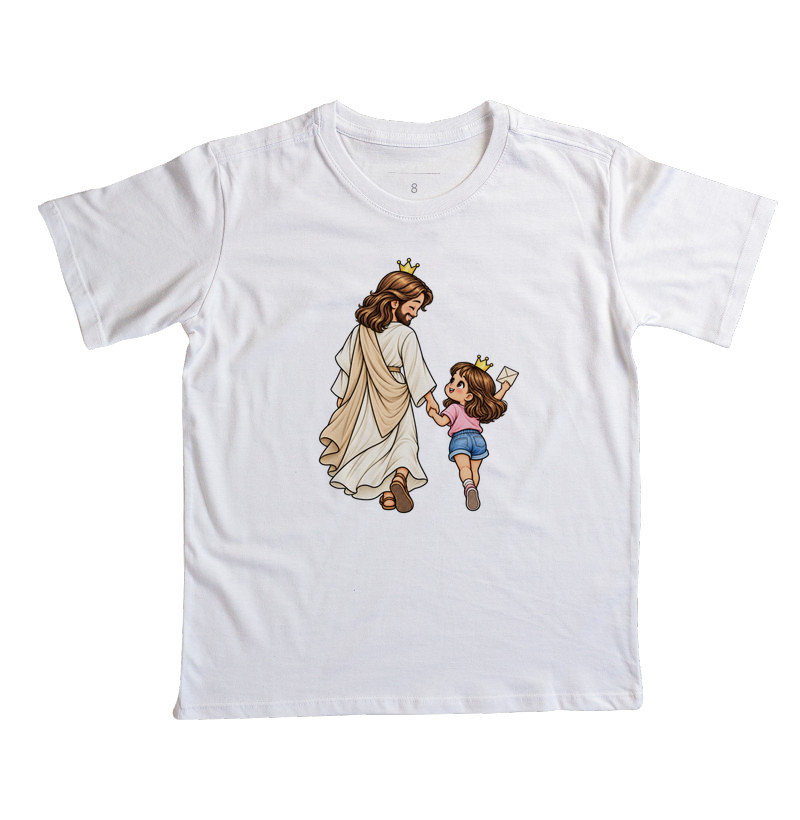 Camiseta Infantil Caminhando Juntos - Menina - Imagem 4