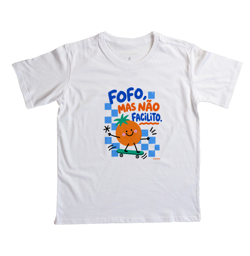 Camiseta Infantil Fofo Mas Não Facilito  - Imagem 6