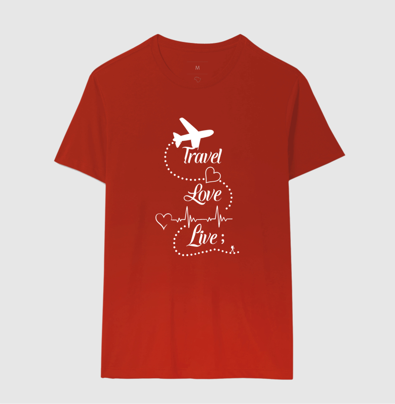Camiseta Travel Love Live – Estampa de Viagem | Excursionista - Imagem 13
