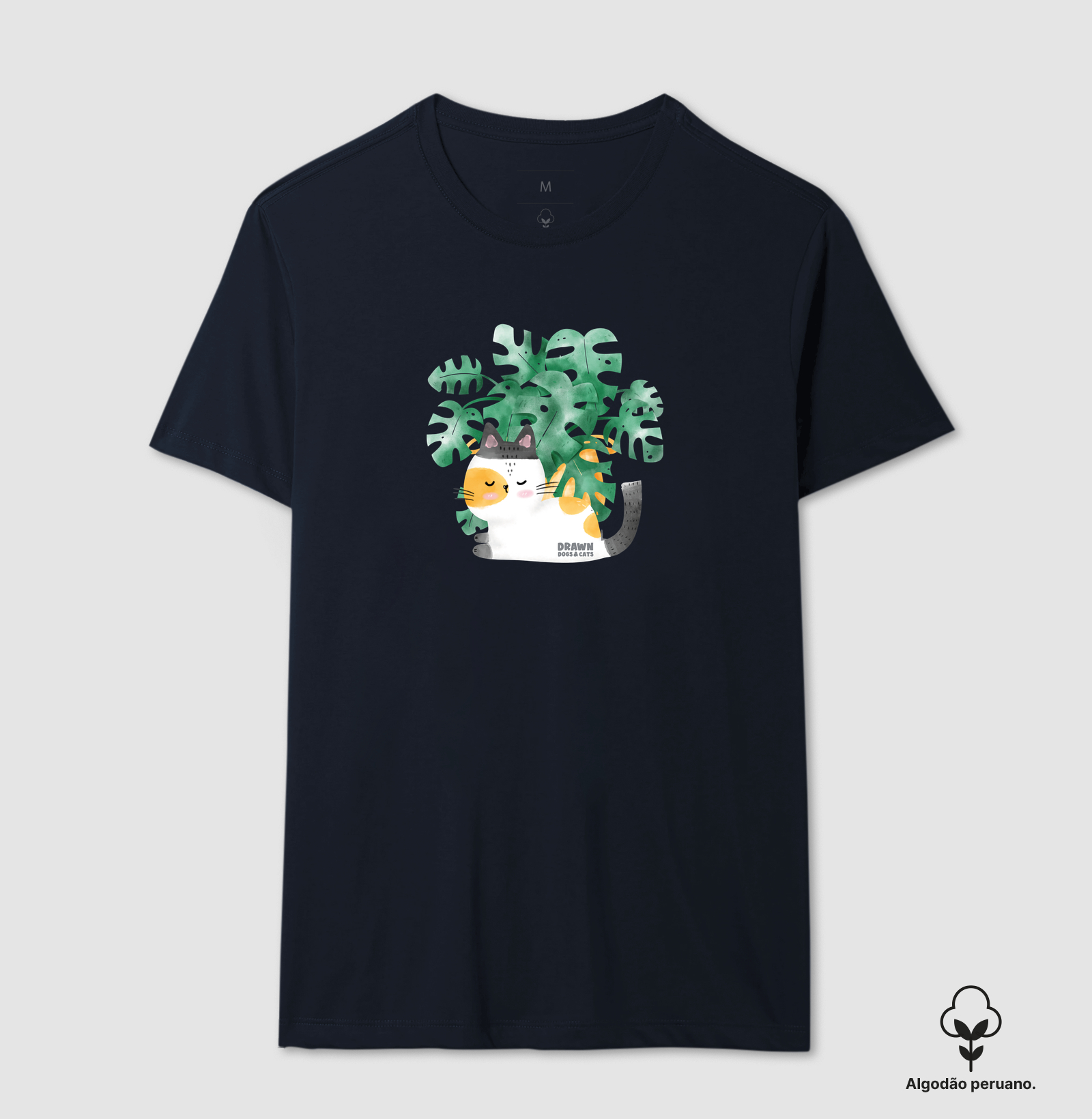 Gatinho branco e folhas de costela de Adão - Imagem 4