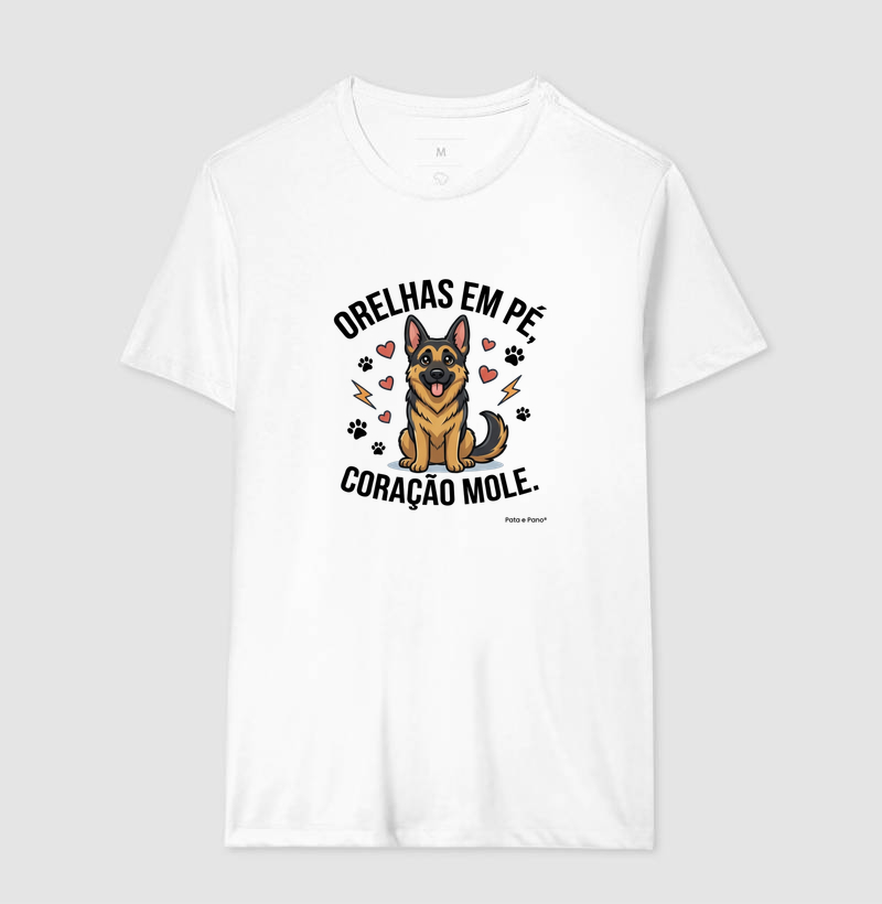 CAMISETA PASTOR ALEMÃO CORAÇÃO MOLE - Imagem 2