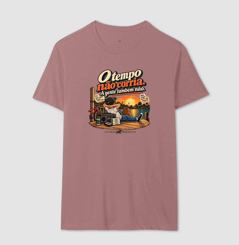 O TEMPO NÃO CORRIA. A GENTE TAMBÉM NÃO - Modo Capivara - Camiseta - Imagem 16
