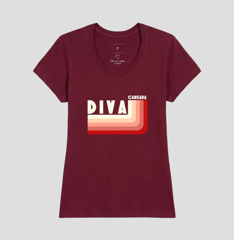 Diva cansada Stripes Bordeaux  - Imagem 3